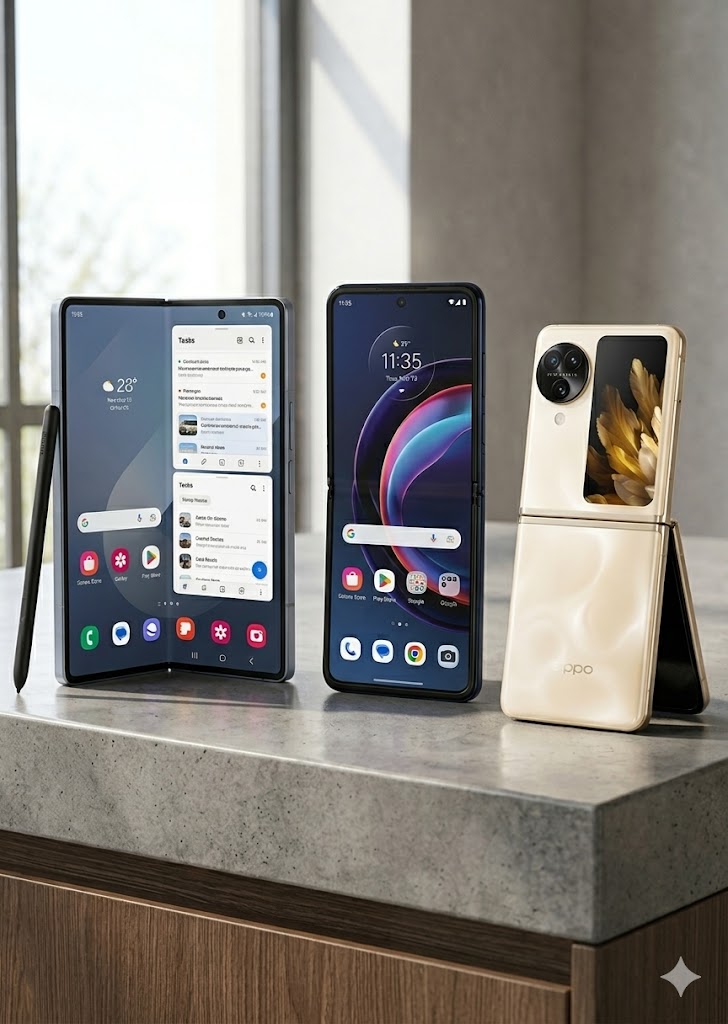 Foldable Phones Comparison 2026: Samsung Galaxy Fold vs. Motorola Razr vs. Oppo Find N Series Showdown